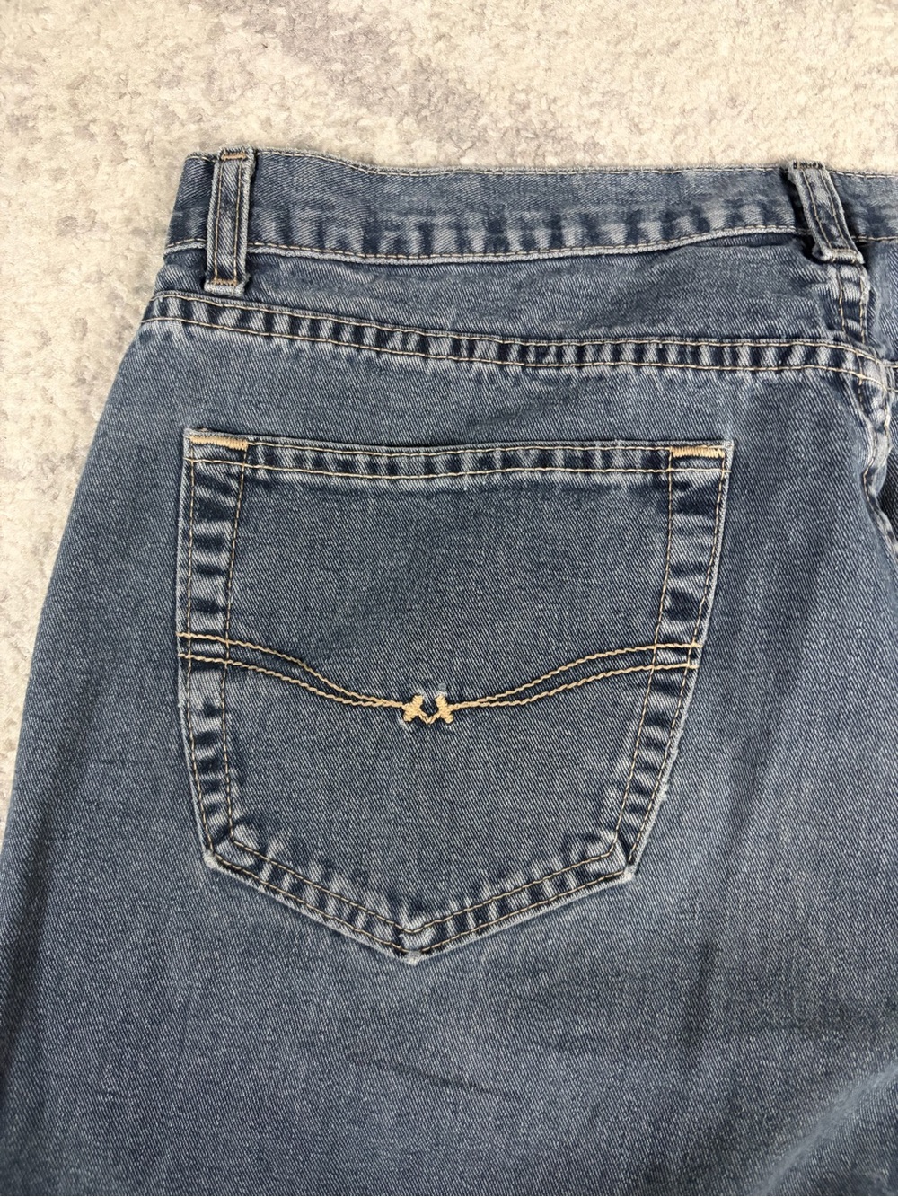 Vintage Bullet Blue Jeans Men’s 36 Baggy Straight Leg Y2K Denim 90s - Picture 11 of 12